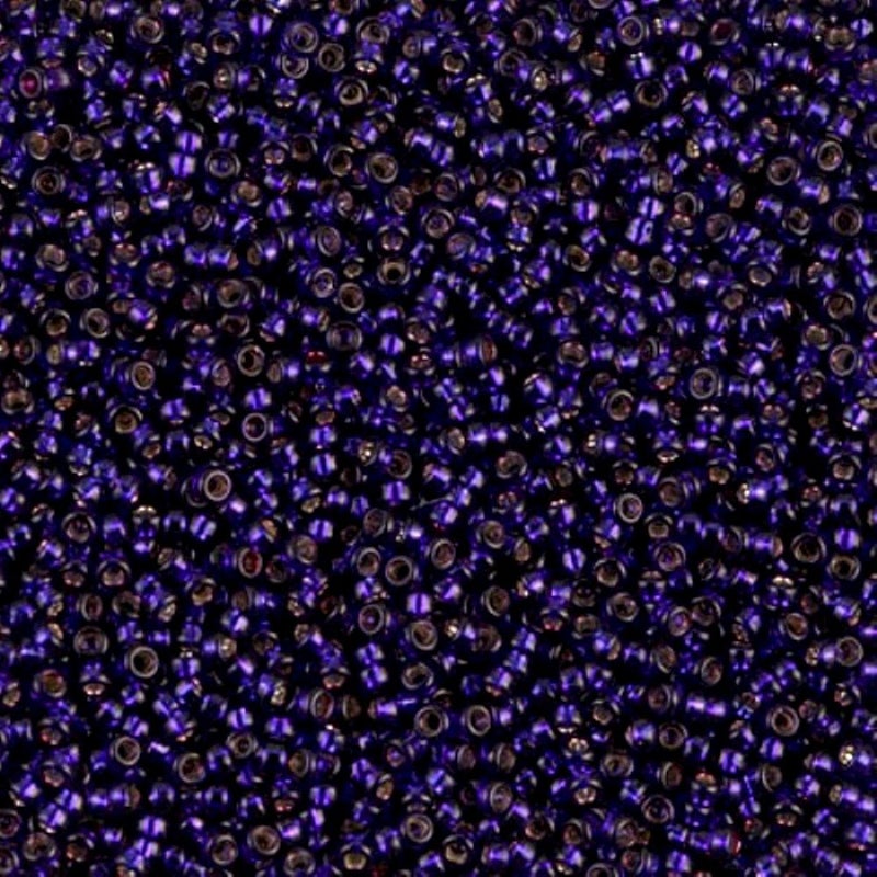 Miyuki Round Seed Bead Size 15/0 8.2g SL Dark Purple - Image 3